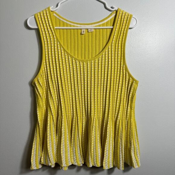 Anthropologie Moth Ostinato Peplum Top - Picture 2 of 5